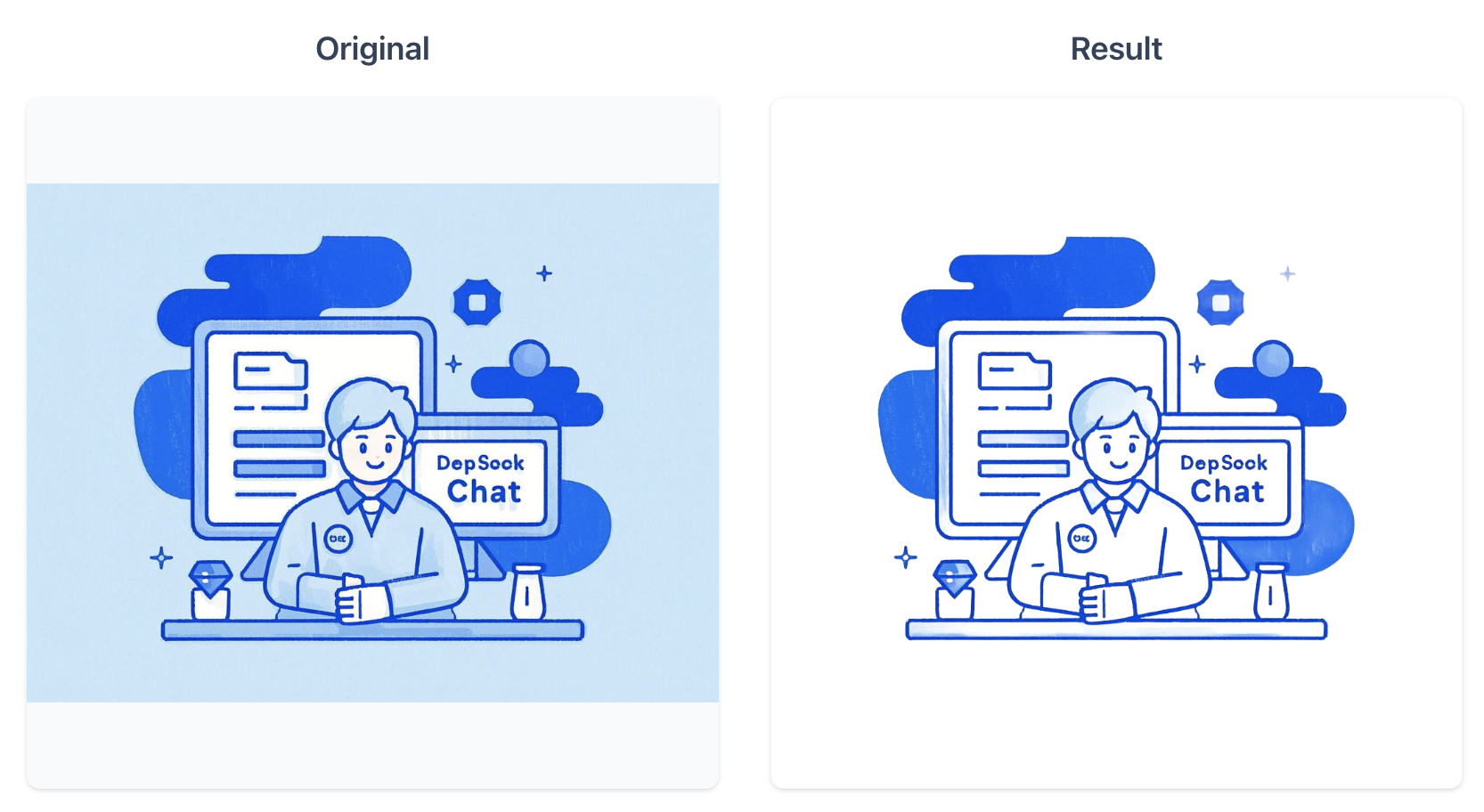 Portrait with background